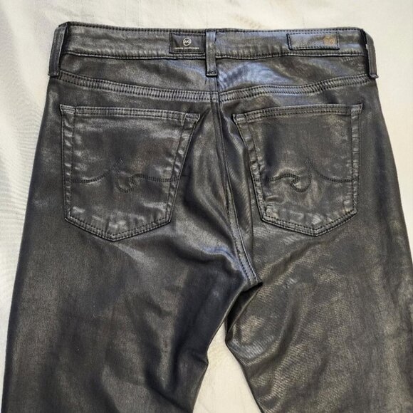 AG The Legging Ankle Moto Super Skinny Ankle Metallic, sz 26 - Picture 5 of 8